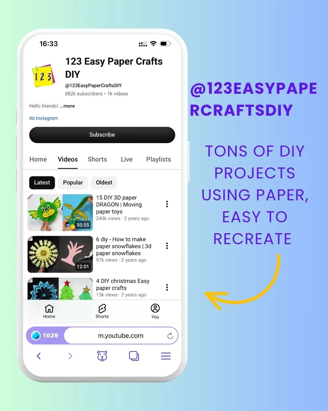 123EasyPaperCraftsDIY 