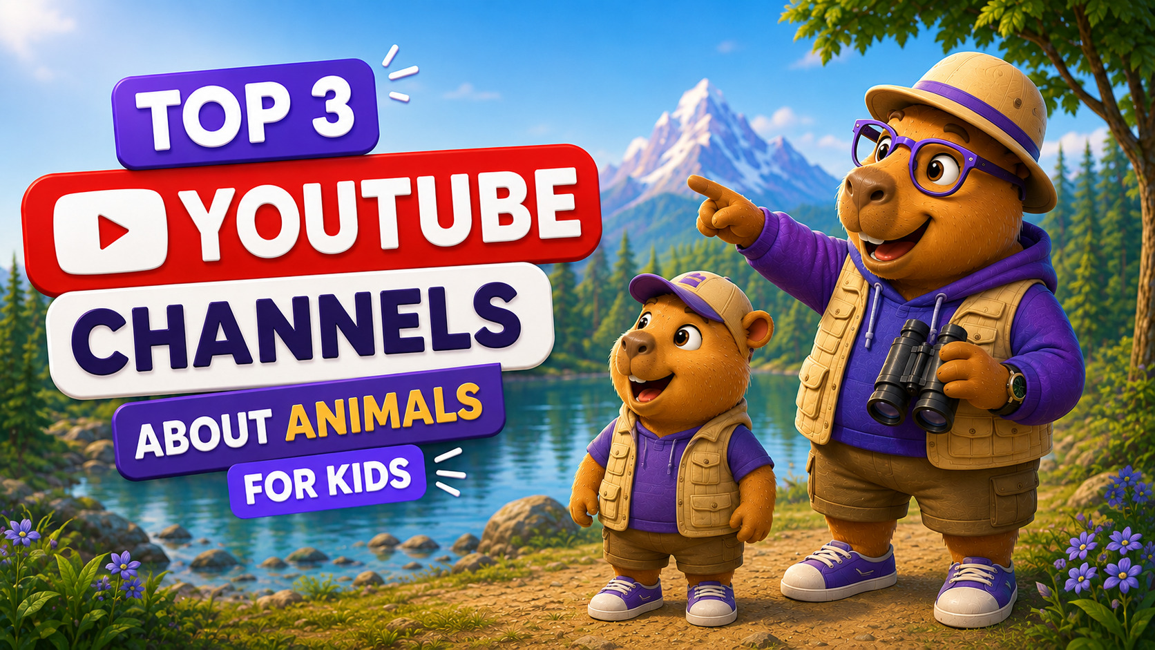 Top 3 YouTube Channels About Animals for Kids